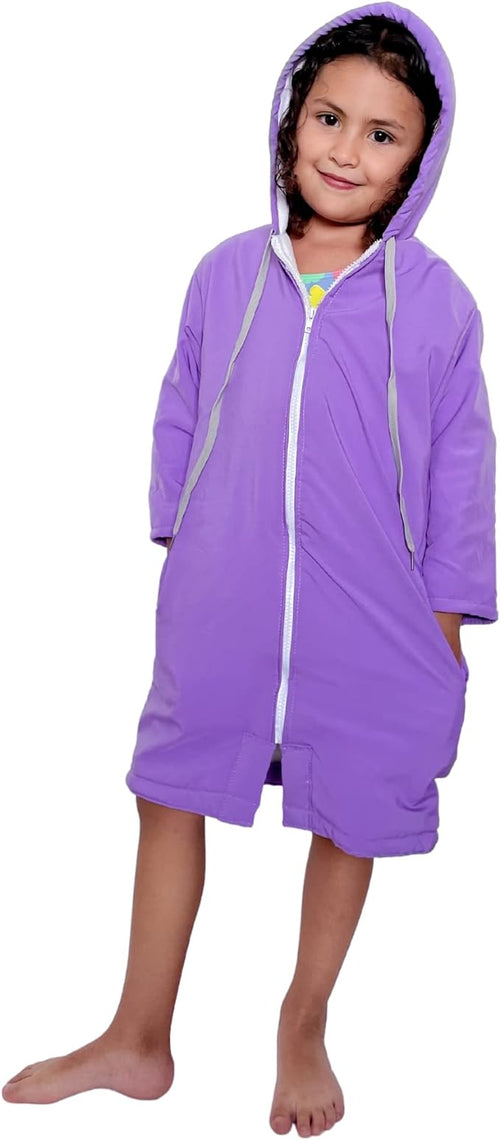 MACAR sport TOWEL swimming parka, waterproof fabric on the outside, dry jacket for kids and adults