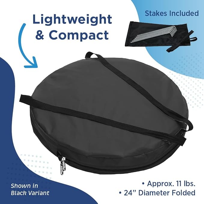 WeatherPod® The Original Shark Tank Side-by-Side™ 2-4 Person Pop-Up Pod - Stay Warm, Dry, and Out of The Sun - Weather Pod for Sports, Rain, or Wind - Simple to Set Up and Tear Down