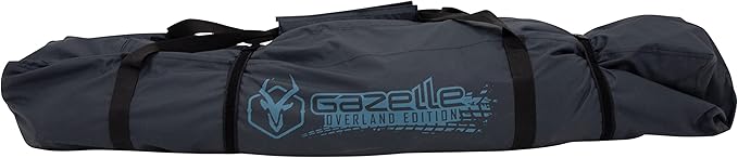 Gazelle Tents™ T3X Hub Tent Overland Edition, Easy 90 Second Set-Up, Waterproof, UV Resistant, Removable Floor, Footprint, 3-Person, Pacific Blue, 68" x 76" x 82", GT302PB