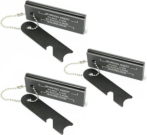 Fire Starter, Magnesium Survival Flint Tool Emergency Survival Kits Waterproof Firestarter for Camping/Hiking/Emergency - 3Pack