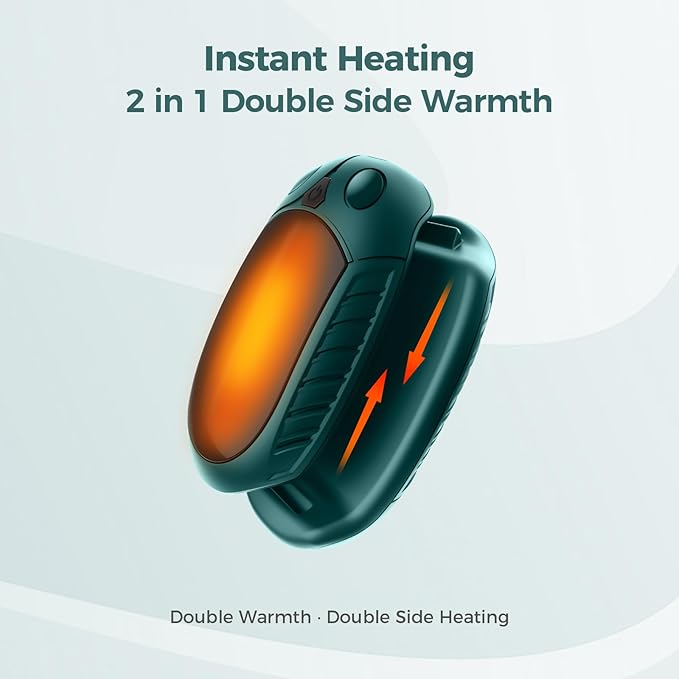 Hand Warmers Rechargeable 2 Pack, AI Temperature Control Pocket Size Electric Handwarmers, Quick Charge Portable Hand Warmer Great Gift for Christmas Outdoors, Hunting, Golf, Camping