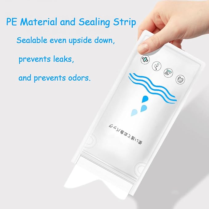 12/20 Pack Disposable Urinal Bags,750ML Portable Travel Pee Bags Camping Pee Bags Emergency Unisex Urine Bags for Hiking, Traffic Jams, Pregnant, Patient, Kids