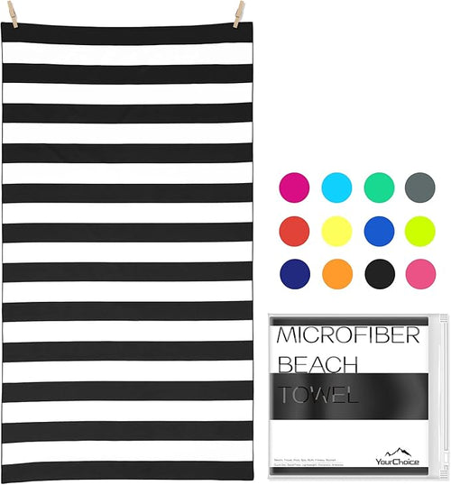 Your Choice Microfiber Beach Towels, Sand Free Beach Towel, Quick Dry Beach Towel, Extra Large Beach Towels for Adults, Kids (67x35 Inch, 60x30 Inch), Travel Towel, Camping Towel