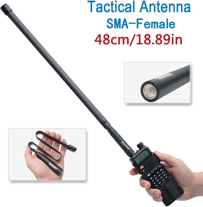 BaoFeng UV-5R 8W Radio Ham Radios Long Range Rechargeable Handheld Two-Way Radio Walkie Talkies for Adults with Earpiece,3800mAh Battery and USB Charging Cable for Survival Gear Hunting