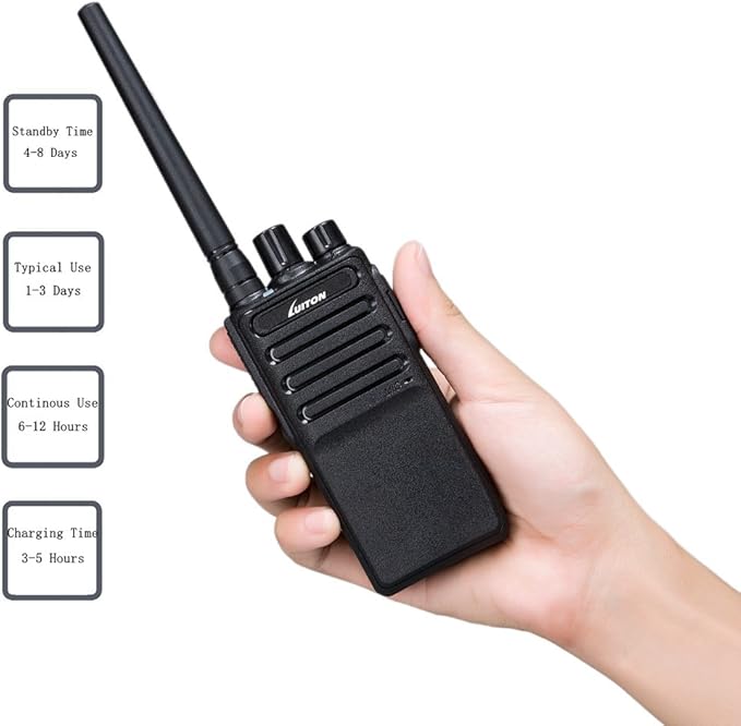 LUITON 2 Way Radios Voice Scrambler Long Range Walkie Talkies with Earpiece for Adults Outdoor CS Hiking Hunting Travelling (6 Packs)