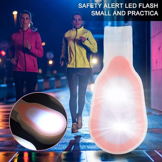 2pcs (Blue+RED) Night Light for Nurse, Hands Free Flashlight,Nurse Light Clip on,Magnetic Flashlight for Walking Running Pets Outdoors Emergency (4 Extra Battery)