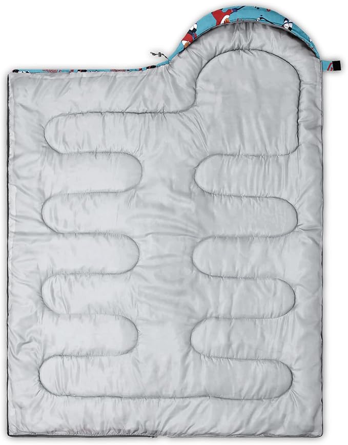 QOOMO Camping Sleeping Bags,3 Season Warm & Cool Weather,Lightweight,Waterproof Sleeping Bags for Adults & Kids,Traveling,and Outdoors,Camping Gear Equipment