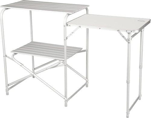 Camping Roll Top Kitchen Made from Weather-Resistant Aluminum (by Caddis Sports)