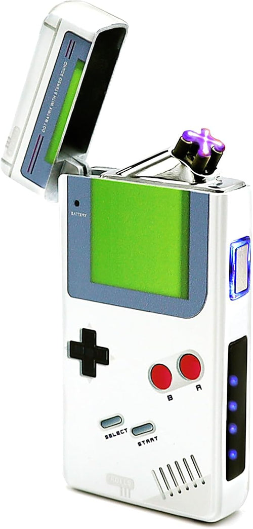 Rolls Electric Lighter - USB Rechargeable Cool Lighters - Retro Gamer Gifts for Men - Windproof Electronic Arc Lighter - Candle Lighter - Custom Unique Gadgets - by Rolls Plasma Lighter (Grey)