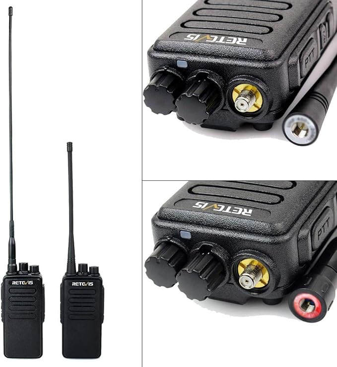 Retevis RT1 Long Range Walkie Talkies,High Power 2 Way Radio with 3000mAh Rechargeable,Emergency Alarm Walkie Talkie for Hunting(2 Pack)
