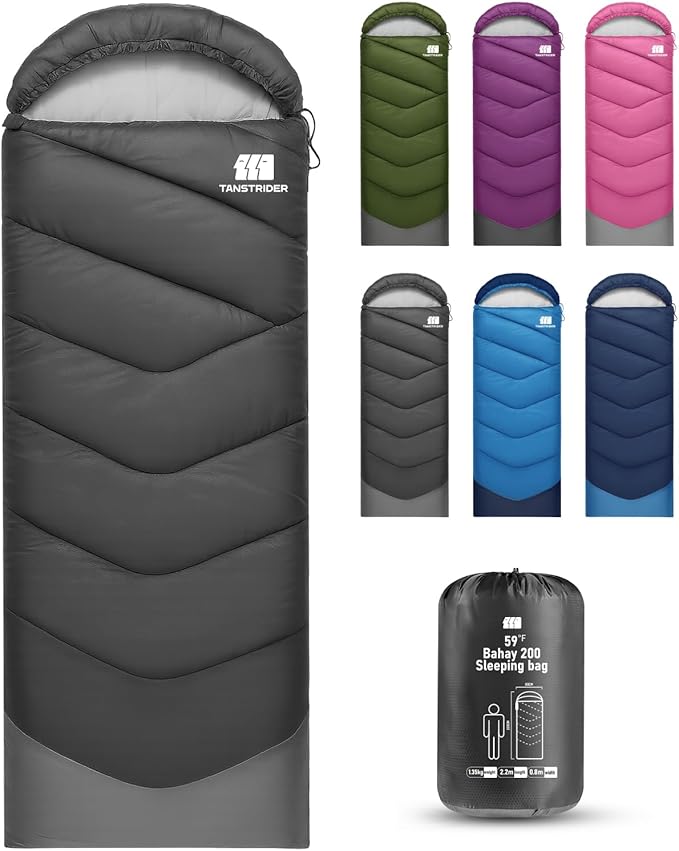 Sleeping Bags for Adults Cold Weather & Warm,Backpacking Camping Sleeping Bag for Tall Girls Boys,Lightweight,Compact,Waterproof Camping Gear for Traveling,Hiking,Hotel,Outdoor & Indoor