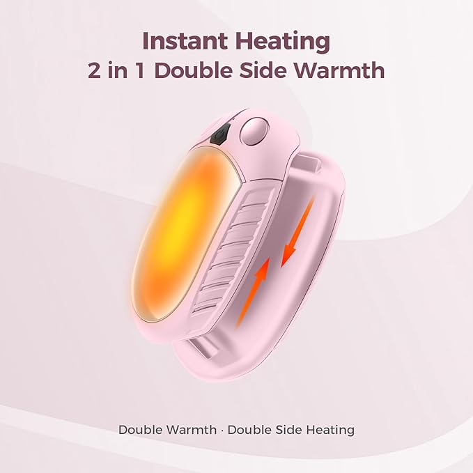 Hand Warmers Rechargeable 2 Pack, AI Temperature Control Pocket Size Electric Handwarmers, Quick Charge Portable Hand Warmer Great Gift for Christmas Outdoors, Hunting, Golf, Camping
