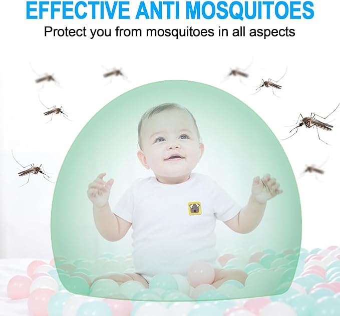 360 Pcs Mosquito Repellent Stickers, Deet-Free Mosquito Patches for Kids Babies Adults for Indoor Outdoor Traveling Camping Sleeping
