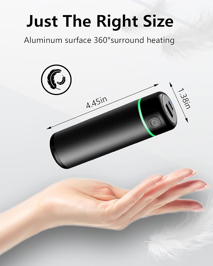 10000mAh Hand Warmers Rechargeable 2 Pack, Reusable Electric Portable Pocket Heater, Therapy Great for Raynauds, Golf, Outdoor Camping, Hunting, Hiking Equipment, The Best Winter Gift for Men Women