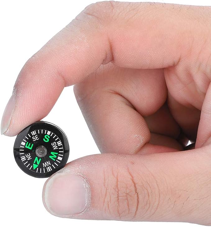 Mini Pocket 20mm 12pcs Mini Pocket Survival Button for Hiking Camping Outdoor Activities Accessory
