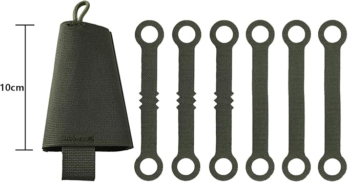SABADO Tactical Chem Lights with Holders and Carabiner Clip, 6 Ultra Bright Glow Sticks with 12 Hour Duration for Camping Fishing and Hunting