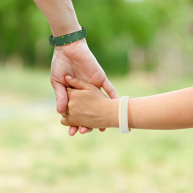 Mosquito Repellent Bracelets, 6 Pack Silicone Mosquito Repellent Wristbands, DEET-Free Insect & Bug Repellent Wrist Bands for Adults and Kids Indoor Outdoor