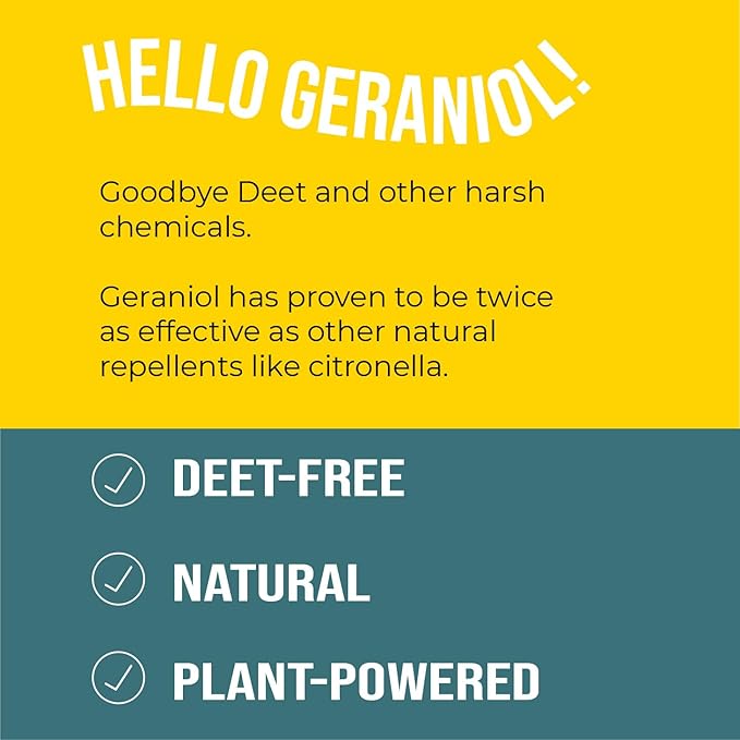 Geraniol Bug Balm, Bug Spray Alternative Travel Size Repellent, DEET Free Mosquito Shield for Kids, Natural Travel Size Mosquito Repellent Wipes Alternative Balm for Babies