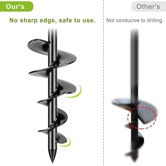 SELEWARE Dog Tie Out Stake Outdoor Anti-rust Dog Anchor for Large Dogs up to 220 lbs, Foldable Dog Stake Dog Camping Gear Twist Rod Included