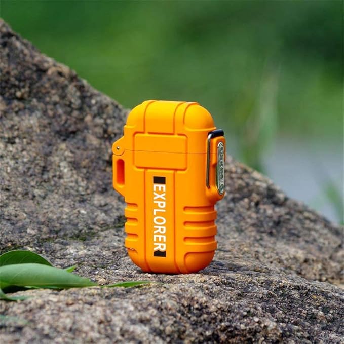 Lafagiet Waterproof Arc Lighter, dual Plasma Arc Lighter, USB Rechargeable Flameless Electric Lighters for Candle, Camp