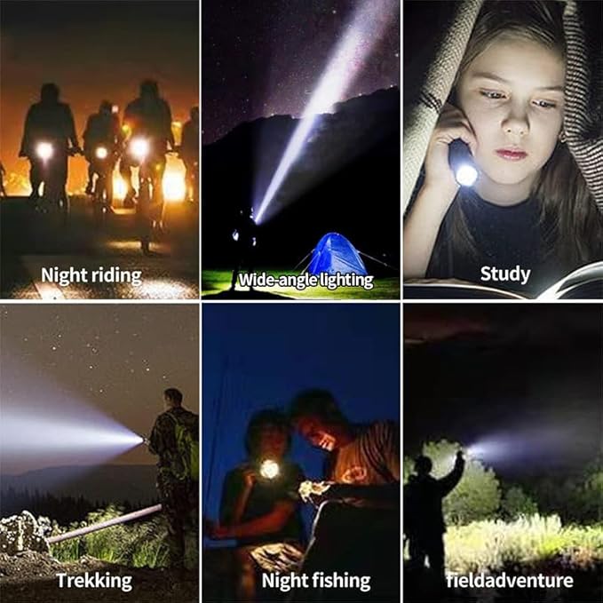 Rechargeable Red Light Flashlight, 2 in 1 White Lights and LED Red Light,2 Modes,Outdoor Variable Focus Portable Red Light Mini Flashlight.