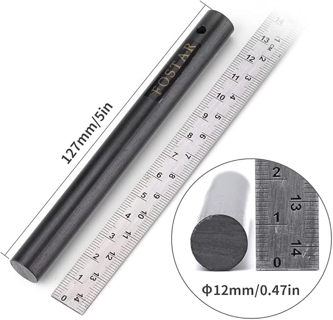 FOSTAR 5 Inch Emergency Weatherproof Flint Ferrocerium Rod Fire Starter, with Whistle, Steel Multitool Striker Paracord Lanyard Handle Survival Ferro Rod Kit