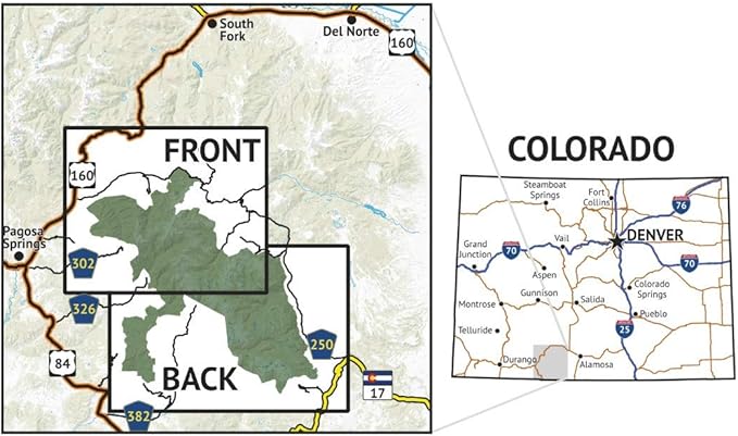 South San Juan Wilderness - Colorado Topographic Hiking Map (2019)