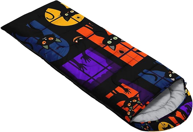 Kids Sleeping Bag for Boys Girls,Western Cowboy Print-Lightweight Warm Portable Outdoor Indoor-Waterproof Cold Weather Resistant Sleeping Bag for Camping Hiking