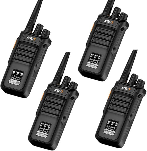 KSUN Two Way Radios Walkie Talkies Long Range 100 Miles, Built in Relay for Cruise Tunnels Mines Basement Camping RL30 (4 Pack)
