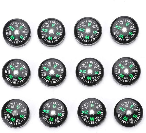Mini Pocket 20mm 12pcs Mini Pocket Survival Button for Hiking Camping Outdoor Activities Accessory