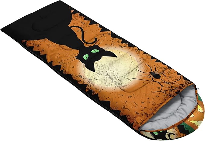 Kids Sleeping Bag for Boys Girls,Western Cowboy Print-Lightweight Warm Portable Outdoor Indoor-Waterproof Cold Weather Resistant Sleeping Bag for Camping Hiking