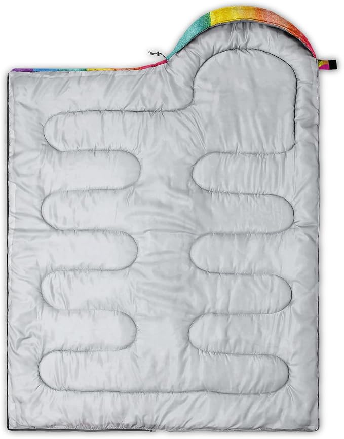 QOOMO Camping Sleeping Bags,3 Season Warm & Cool Weather,Lightweight,Waterproof Sleeping Bags for Adults & Kids,Traveling,and Outdoors,Camping Gear Equipment
