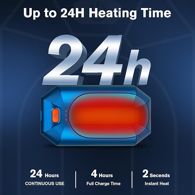 2 Pack πππ§π πππ«π¦ππ«π¬ Rechargeable,Portable Electric Hand Warmers Reusable,USB Handwarmers,Outdoor/Indoor/Working/Studying/Camping/Hunting/Golf/Pain Relief/Game/Warm Gifts for Men Women Kids