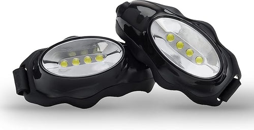 2-Pc Flashlights for Runners and Walkers - Dog Walking Flashlight - Grab and Go Lightweight Night Running Light (Black)