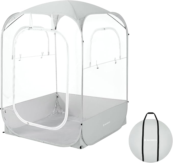 Sports Pods, Instant Pop Up Bubble Tent Fits 1-2 Persons, Spacious Interior, High Visibility & Ventilation for Outside Sports Events, Fishing
