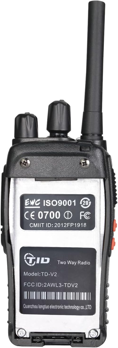 TIDRADIO TD-V2 Walkie Talkies for Adults with Earpiece 2 Way Radios Walkie Talkies Long Range with Flashilght Two Way Radio Rechargeable for Business or Family (20 Pack)