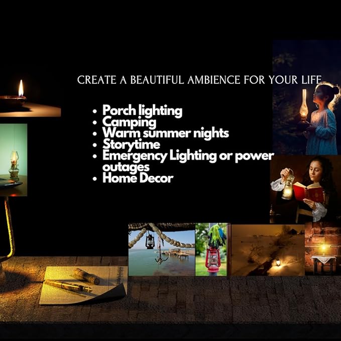 Light of Mine | Dietz #90 D-Lite | Kerosene Oil Lamp | Camping Lantern with ⅞” Wick Strip - 6 Pack (Electric Burner Blue)