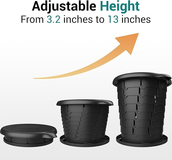 Portable Outdoor Toilet Bucket Seat with Lid - Universal Fit for Most 5-Gallon Buckets - Durable and Comfortable Camping - Emergency Preparedness Solution