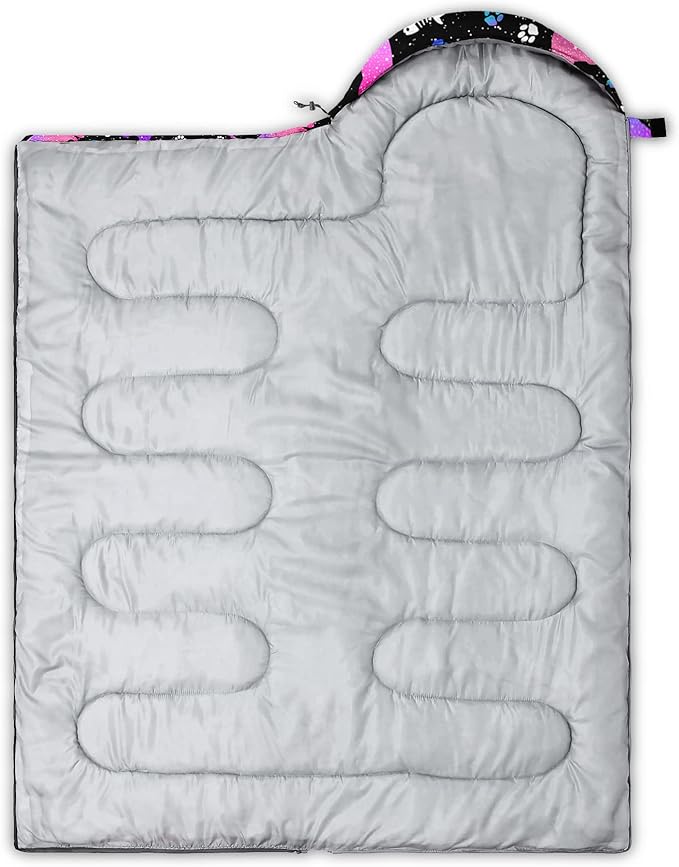 QOOMO Animals Camping Sleeping Bags,3 Season Warm & Cool Weather,Lightweight,Waterproof Sleeping Bags for Adults & Kids,Traveling,and Outdoors,Camping Gear Equipment