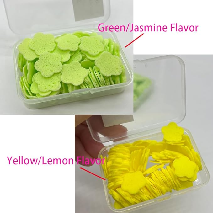 8 Boxes Disposable Scented Soap Sheets, Dissolvable Mini Petal Sheets for Children and Adults Camping Outdoor Hand Washing (4 Flavors)