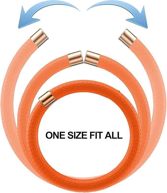 Mosquito Repellent Bracelets 1 Pack, Silicone Mosquito Repellent Bands with 10 Pack Replacement Cores, DEET Free Mosquito Wristbands Safe for Adults and Kids Indoor Outdoor Camping Protection (Orange)