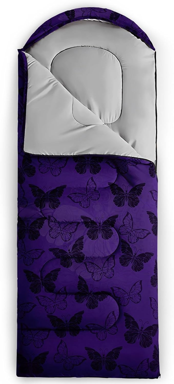 Kids Sleeping Bag for Boys Girls,Western Cowboy Print-Lightweight Warm Portable Outdoor Indoor-Waterproof Cold Weather Resistant Sleeping Bag for Camping Hiking