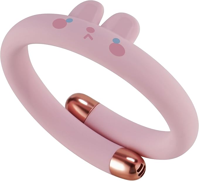 Mosquito Repellent Bracelets for Kids & Toddlers, Reusable Natural Bug Insect Repellent Bands, Waterproof DEET-Free Wristband for Outdoor Camping Traveling Essentials (Pink)