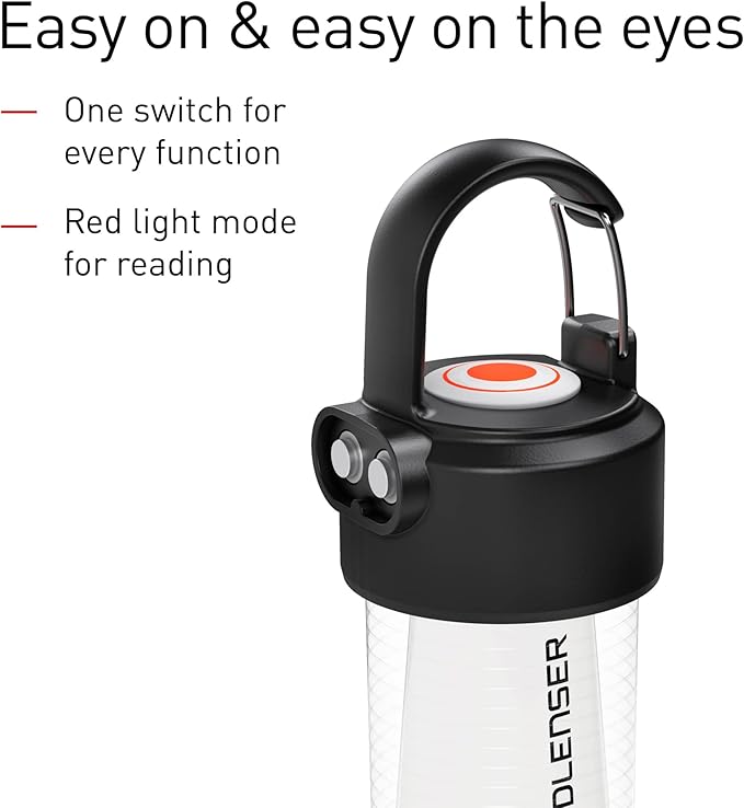 Ledlenser, ML4 Outdoor Lantern, Ultra-Compact and Lightweight Area Lighting, 300 Lumens, Rechargeable Battery