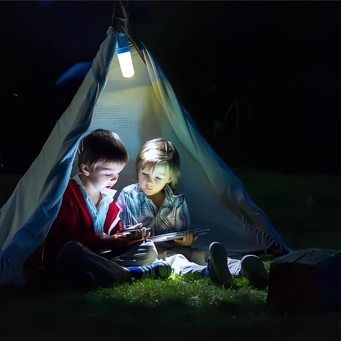 Camping Lantern 3 Packs Portable LED Tent Light Emergency Lights(2 Usage Forms)Camping Accessories Tent Lamp(with Lanyard) for Camping Lights, Kids’ Adventure, Party, Power Outages, Hiking etc.