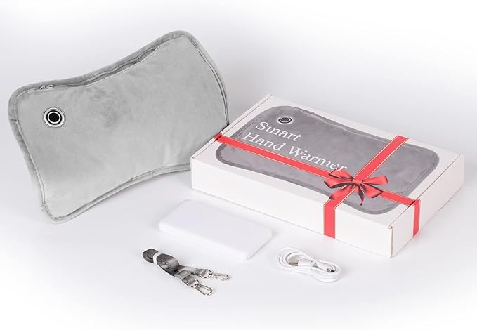 Hand warmers Rechargeable, Portable Graphene Heated Gloves Handwarmers Bag with 10000MAH Power Bank,2 Heating Area&3 Heat Modes, Fast Electric Heating Pouch for Women,Kids, Hunting,Camping&Xmas Gifts