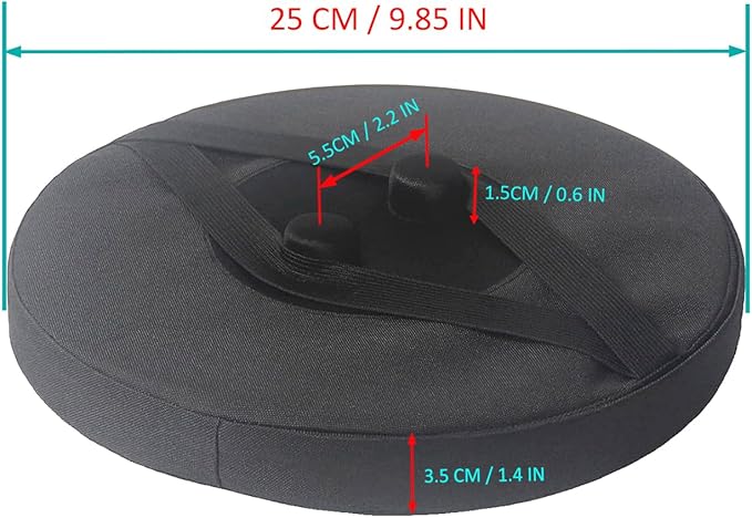 Thick Seat Cushion for Telescopic Stools (Exclude Stool), Chair Pads with Soft Foam and Two Pegs Fit in Round Collapsible Folding Stools (Cushion Only)