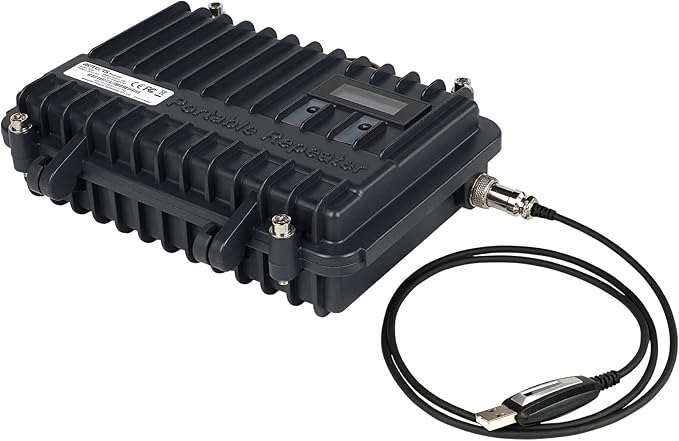 Retevis RT97 GMRS Repeater Kit, Long Range Full Duplex Mobile Repeater with MA05 Omnidirectional Antenna and Coaxial Cable, Easy to Install and Use Repeater for Family Use(1 Pack)