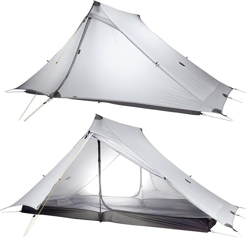 LANSHAN Ultralight Tent 3-Season Backpacking Tent for 1-Person or 2-Person Camping, Trekking, Kayaking, Climbing, Hiking