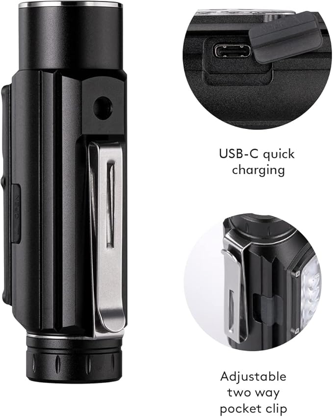 RovyVon Angel Eyes E700S High Power Work Flashlight, 2800 Lumens Super Bright Magnetic Work Light Flashlight Packed in an EDC Organizer Box